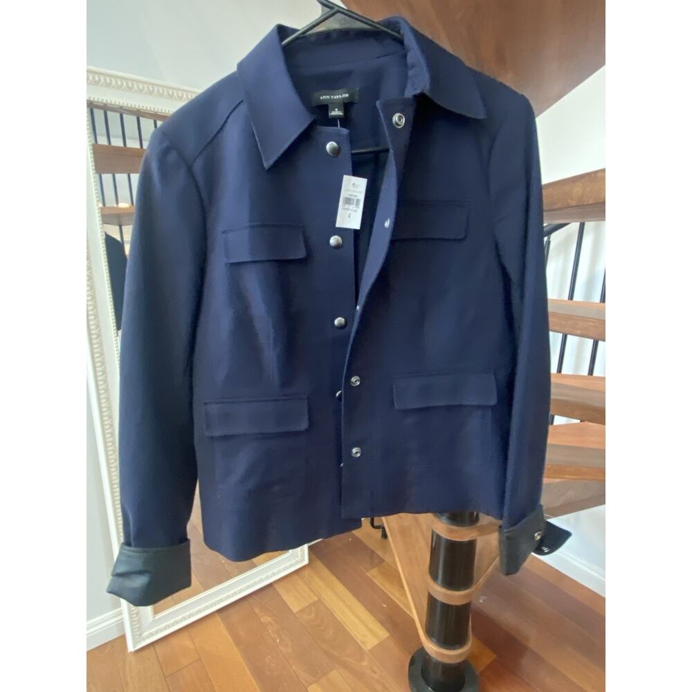 Brand New With Tags! Ann Taylor Cargo/Utility Jacket Blazer Size 4 - Picture 6 of 10